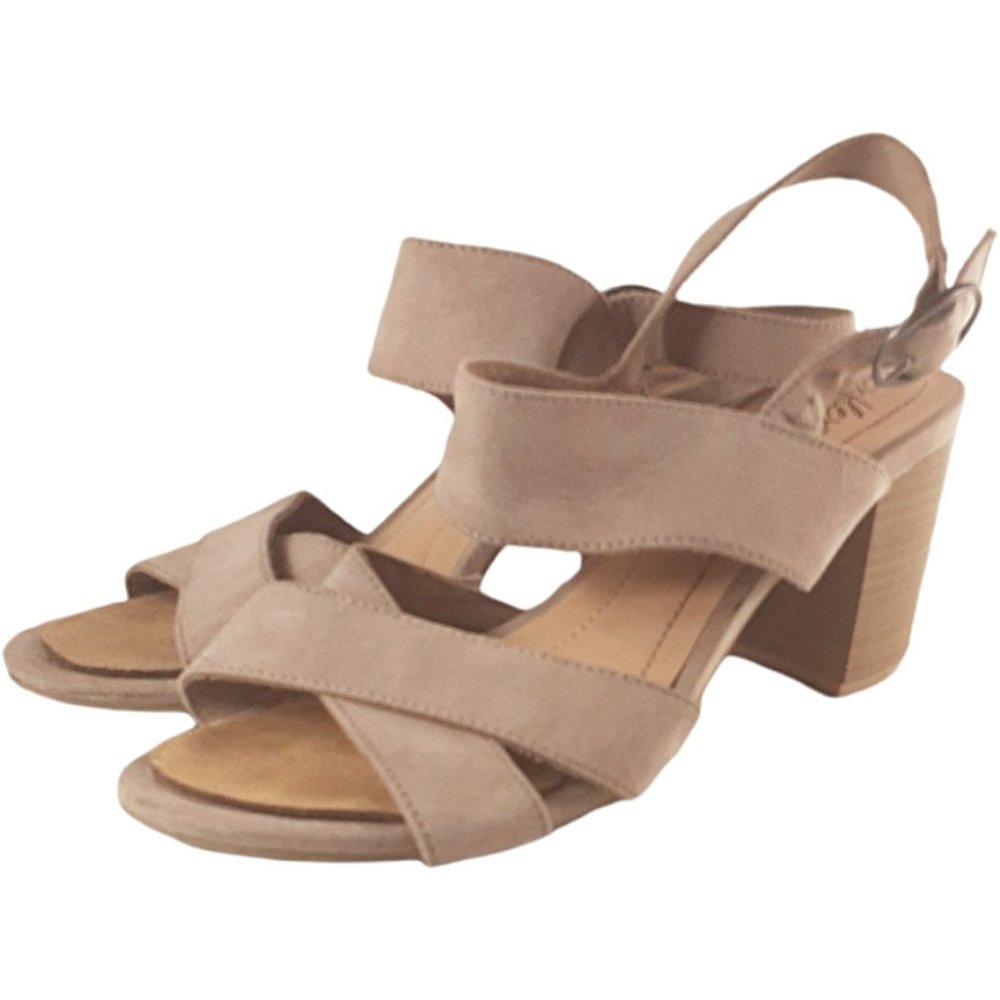 Dexflex Comfort Tan Slingback Heels- Women’s Sz 8